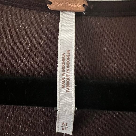 COPY - Brown Free People Velvet Corset - Picture 5 of 5